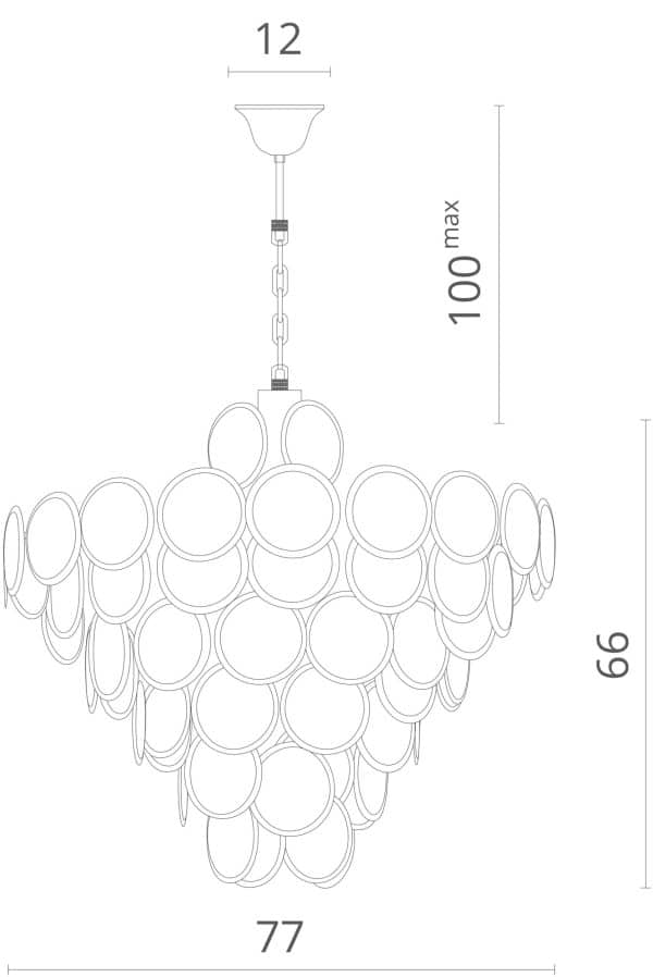 Подвесная люстра Divinare CHLOE 7566/02 SP-18 — изображение 5