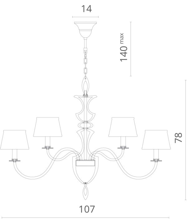 Подвесная люстра Divinare FLORENCE 6819/19 SP-12 — изображение 5