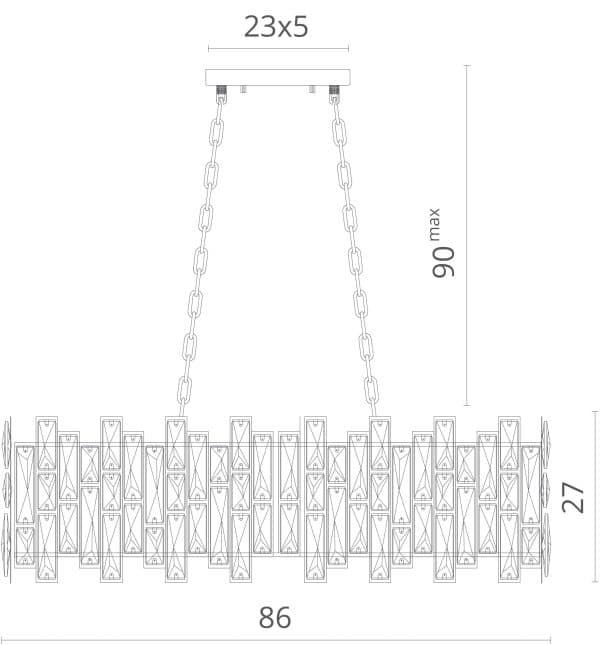 Подвесная люстра Divinare MEDEA 1684/01 SP-10 — изображение 5