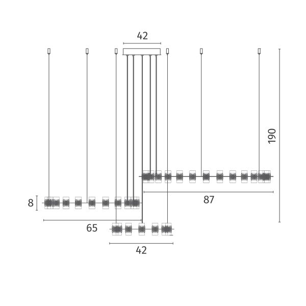 Подвесная люстра Divinare MONNA 1933/06 SP-120 — изображение 3