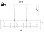 Подвесная люстра Divinare OSTIN 1100/02 SP-12 — изображение 5