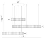 Подвесная люстра Divinare RENATA 1135/02 SP-90 — изображение 5