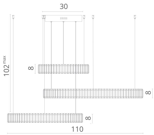 Подвесная люстра Divinare RENATA 1135/02 SP-90 — изображение 5