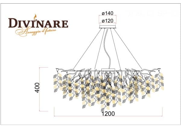Подвесная люстра Divinare SALICE 3136/01 SP-13 — изображение 5