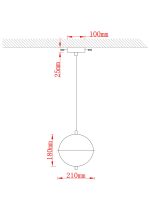 Подвесной светильник Arte Lamp ANDROMEDA A2089SP-5GO — изображение 2