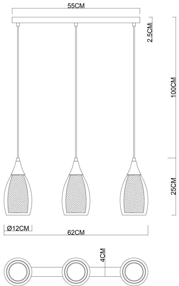 Подвесной светильник Arte Lamp BARRY A7951SP-3CC — изображение 2