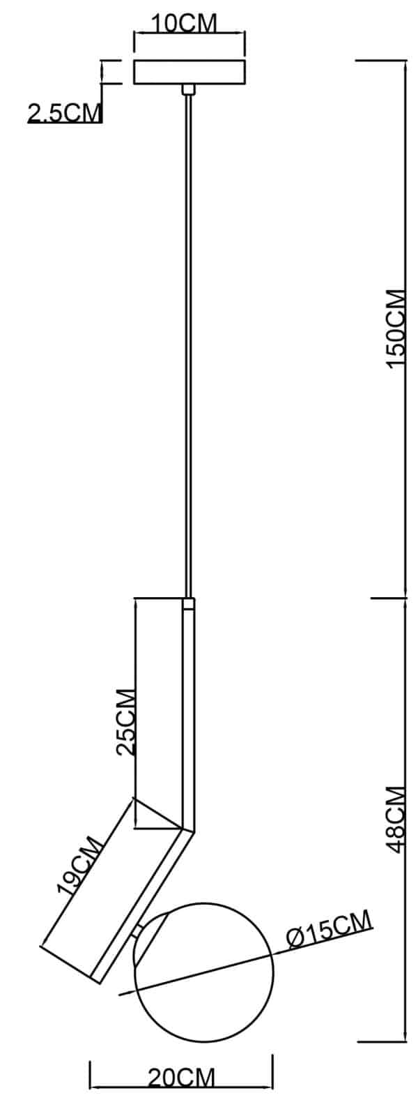 Подвесной светильник Arte Lamp BOLLA-UNICA A1924SP-1AB — изображение 4