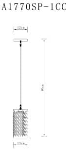 Подвесной светильник Arte Lamp BRONN A1770SP-1CC — изображение 4