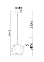 Подвесной светильник Arte lamp CAPRICE A4182SP-1BR — изображение 5