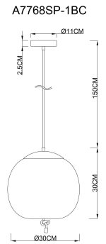 Подвесной светильник Arte Lamp CODY A7768SP-1BC — изображение 4
