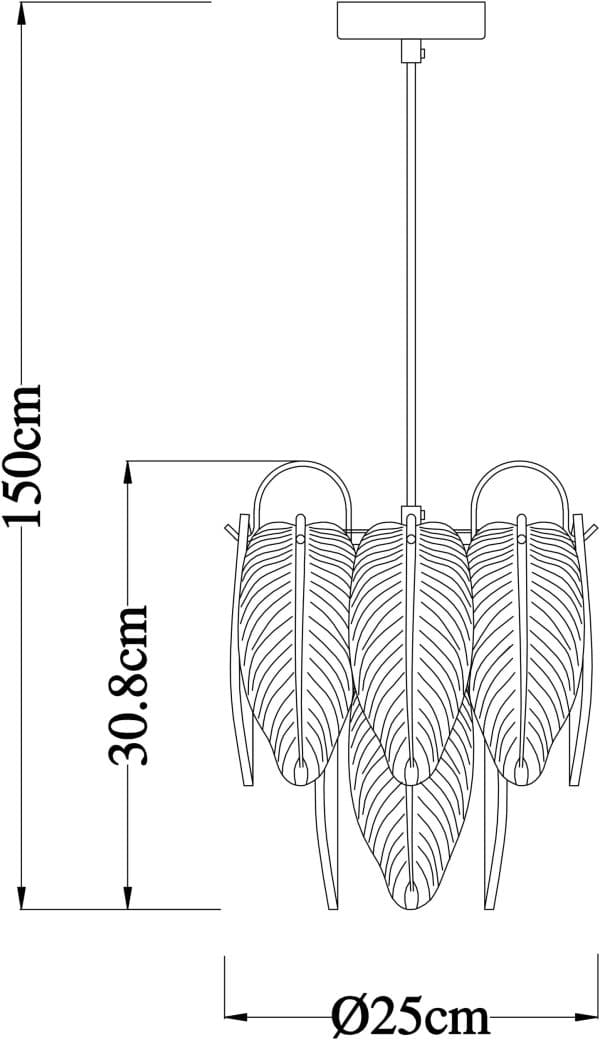 Подвесной светильник Arte Lamp EVIE A4052SP-1SG — изображение 4