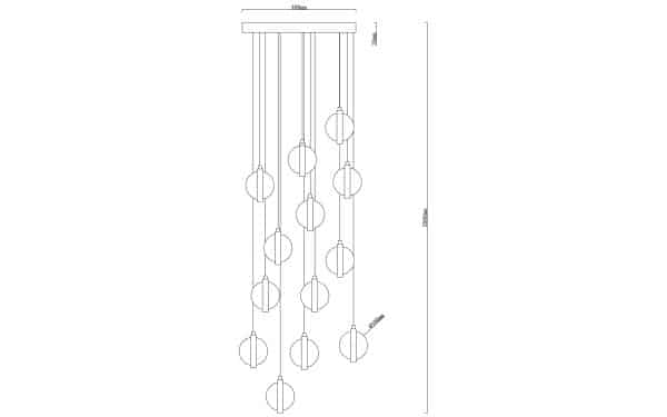 Подвесной светильник Arte Lamp FABERGE A2451SP-75PB — изображение 3