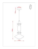 Подвесной светильник Arte Lamp FIORATO A2442SP-11PB — изображение 3