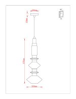 Подвесной светильник Arte Lamp FIORATO A2442SP-16PB — изображение 3