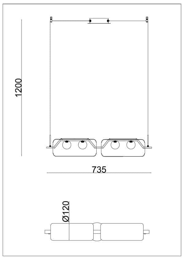 Подвесной светильник Arte lamp GENEVA A2341SP-4BK — изображение 2