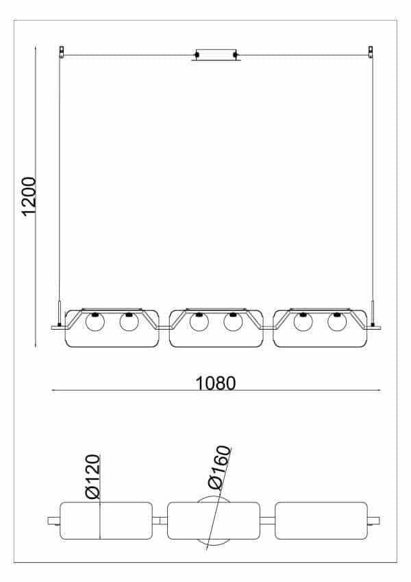 Подвесной светильник Arte lamp GENEVA A2341SP-6BK — изображение 3