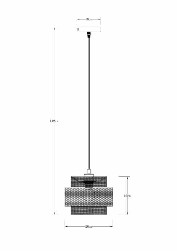 Подвесной светильник Arte Lamp GRID A7069SP-1GO — изображение 4
