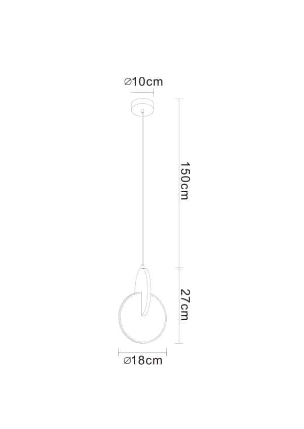 Подвесной светильник Arte lamp HANNAH A1916SP-1BK — изображение 3