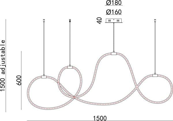 Подвесной светильник Arte Lamp KLIMT A2850SP-80BK — изображение 3