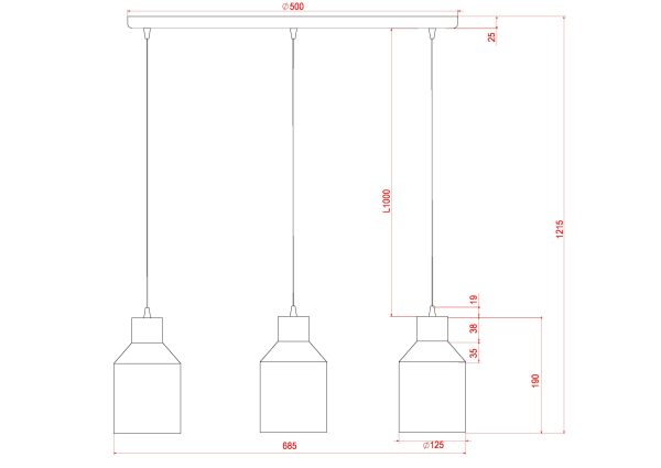 Подвесной светильник Arte Lamp LARK A7073SP-3BK — изображение 2