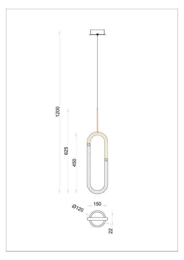 Подвесной светильник Arte lamp LUMINO A2233SP-20GO — изображение 2