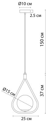 Подвесной светильник Arte Lamp MATISSE A7764SP-1AB — изображение 4
