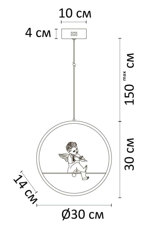 Подвесной светильник Arte Lamp PARADISE A6065SP-1WH — изображение 4