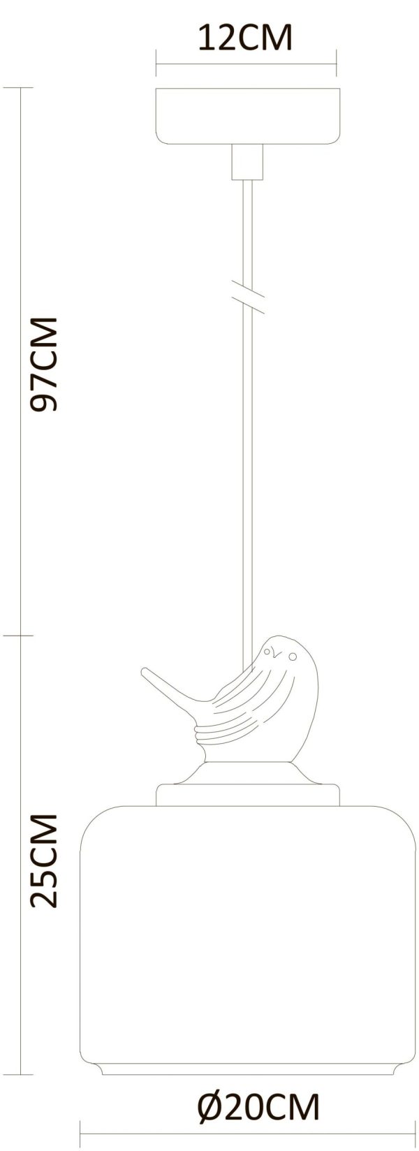 Подвесной светильник Arte Lamp PASSERO A8029SP-1WH — изображение 4