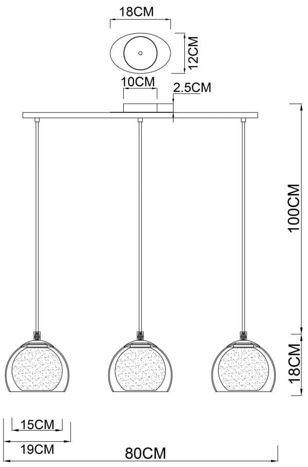 Подвесной светильник Arte Lamp RASTABAN A7984SP-3CC — изображение 4