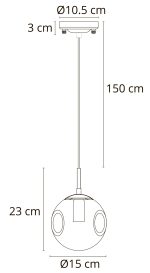 Подвесной светильник Arte Lamp TUREIS A9915SP-1PB — изображение 3