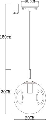 Подвесной светильник Arte Lamp TUREIS A9920SP-1PB — изображение 3