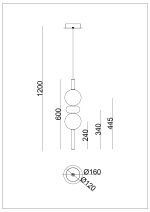 Подвесной светильник Arte lamp VASSOIO A6835SP-12SM — изображение 2