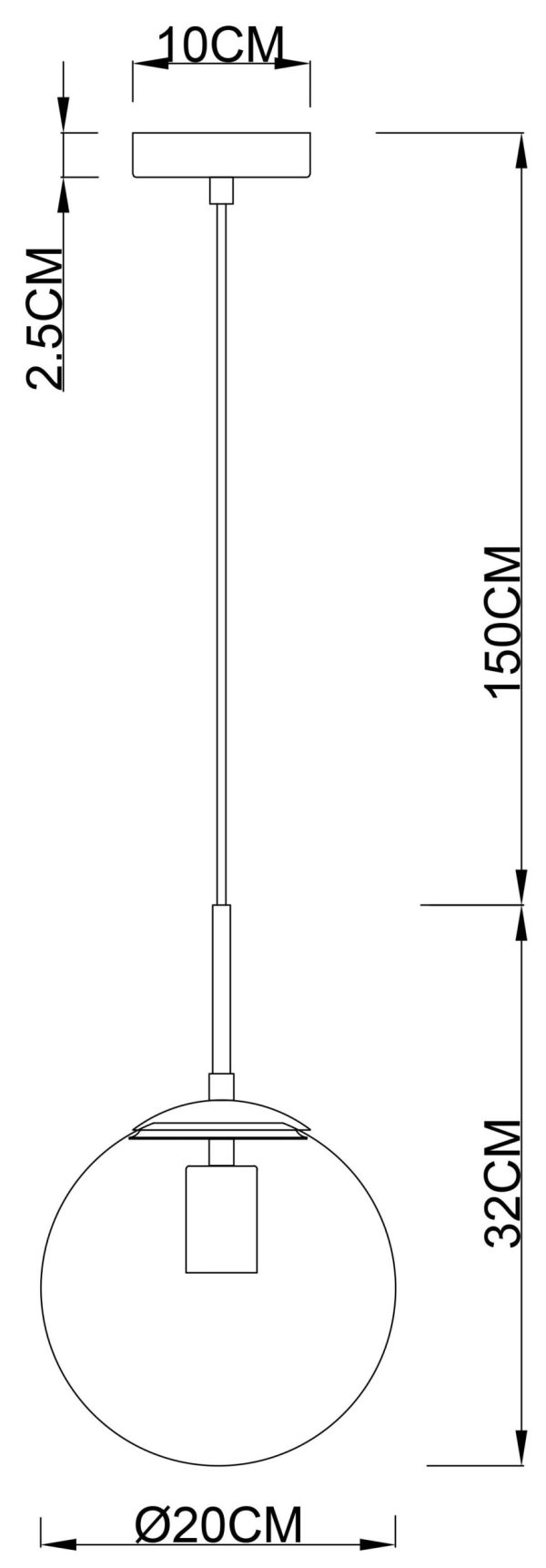 Подвесной светильник Arte Lamp VOLARE A1563SP-1CC — изображение 3