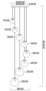 Подвесной светильник Arte Lamp VOLARE A1900SP-8AB — изображение 4