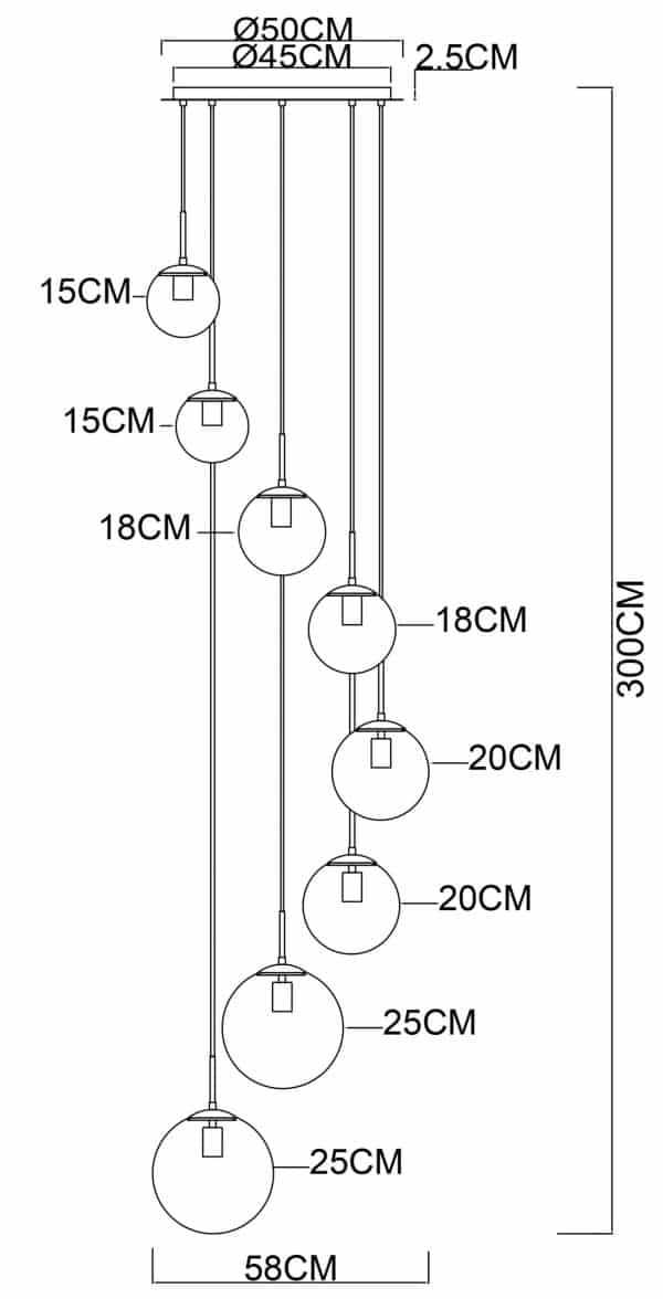 Подвесной светильник Arte Lamp VOLARE A1900SP-8AB — изображение 4