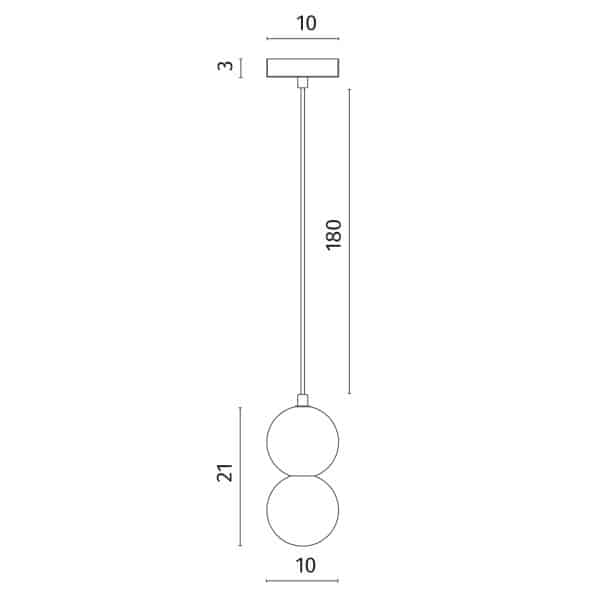 Подвесной светильник Divinare MILANO 5407/49 SP-1 — изображение 3