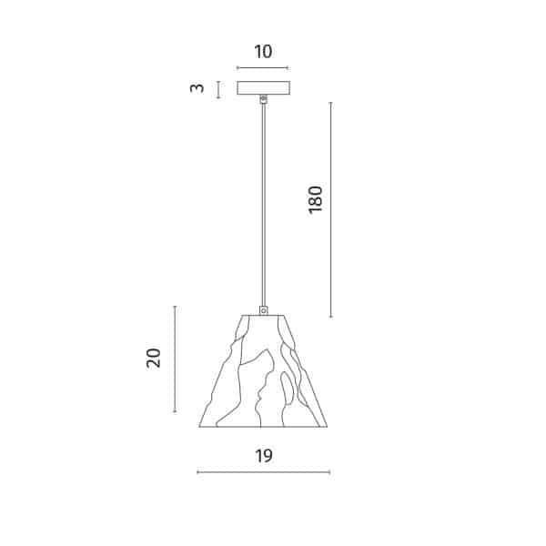 Подвесной светильник Divinare PIRAMIDE 5097/01 SP-1 — изображение 3