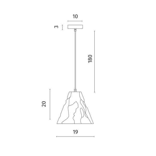 Подвесной светильник Divinare PIRAMIDE 5097/06 SP-1 — изображение 4