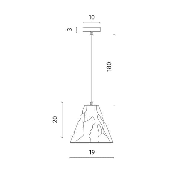 Подвесной светильник Divinare PIRAMIDE 5097/26 SP-1 — изображение 2