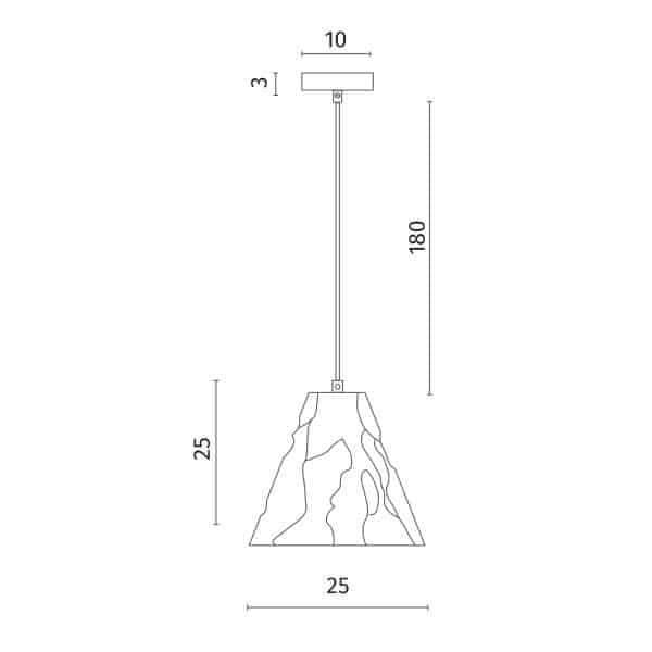 Подвесной светильник Divinare PIRAMIDE 5098/01 SP-1 — изображение 3