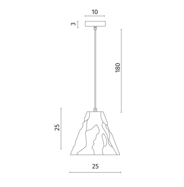 Подвесной светильник Divinare PIRAMIDE 5098/26 SP-1 — изображение 3