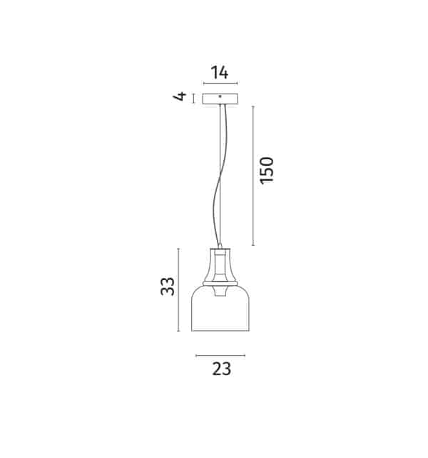 Подвесной светильник Divinare VOLTURN 1243/06 SP-15 — изображение 2