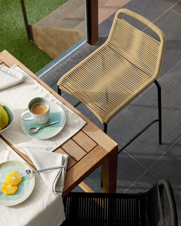 Полубарный стул Glenville 62 см бежевый — изображение 2