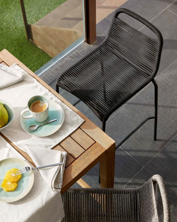 Полубарный стул Glenville 62 см черный — изображение 2