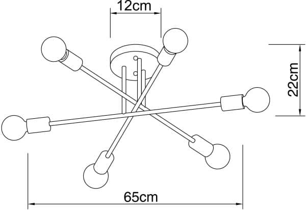 Потолочная люстра Arte Lamp ALASTOR A5435PL-6WH — изображение 4