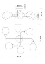 Потолочная люстра Arte Lamp ANDREA A8141PL-6BK — изображение 3