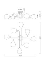 Потолочная люстра Arte Lamp ANDREA A8141PL-8BK — изображение 3