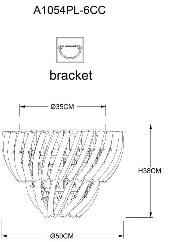 Потолочная люстра Arte Lamp ELLA A1054PL-6CC — изображение 5