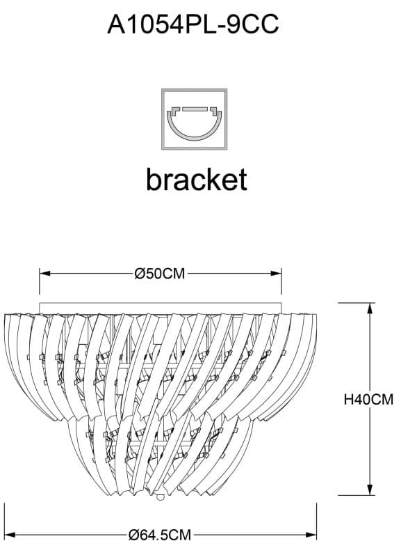 Потолочная люстра Arte Lamp ELLA A1054PL-9CC — изображение 5