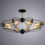 Потолочная люстра Arte Lamp GLASGOW A1963PL-8BK — изображение 2